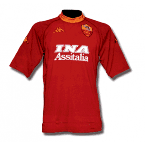 00-01 Roma Retro Home Kit Soccer Jersey